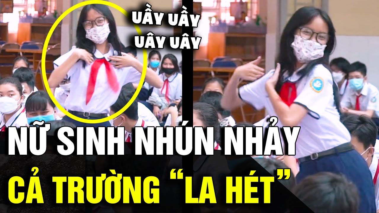 Lướt TOP TOP quá 180 phút, nữ sinh phô diễn MÀN NHẢY tự tin làm cả trường LA HÉT | Tin Nhanh 3 Phút