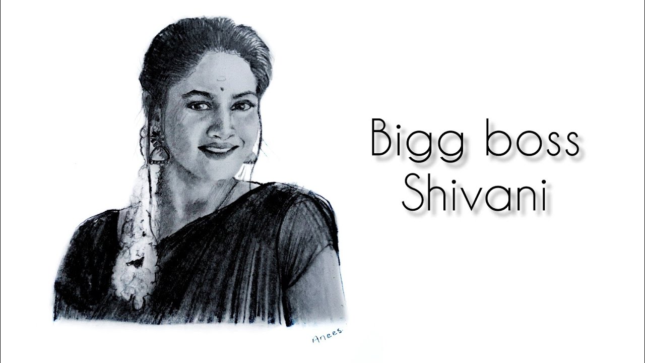 bigg boss shivani narayanan Pencil drawing || Art works byanees | shivani narayanan