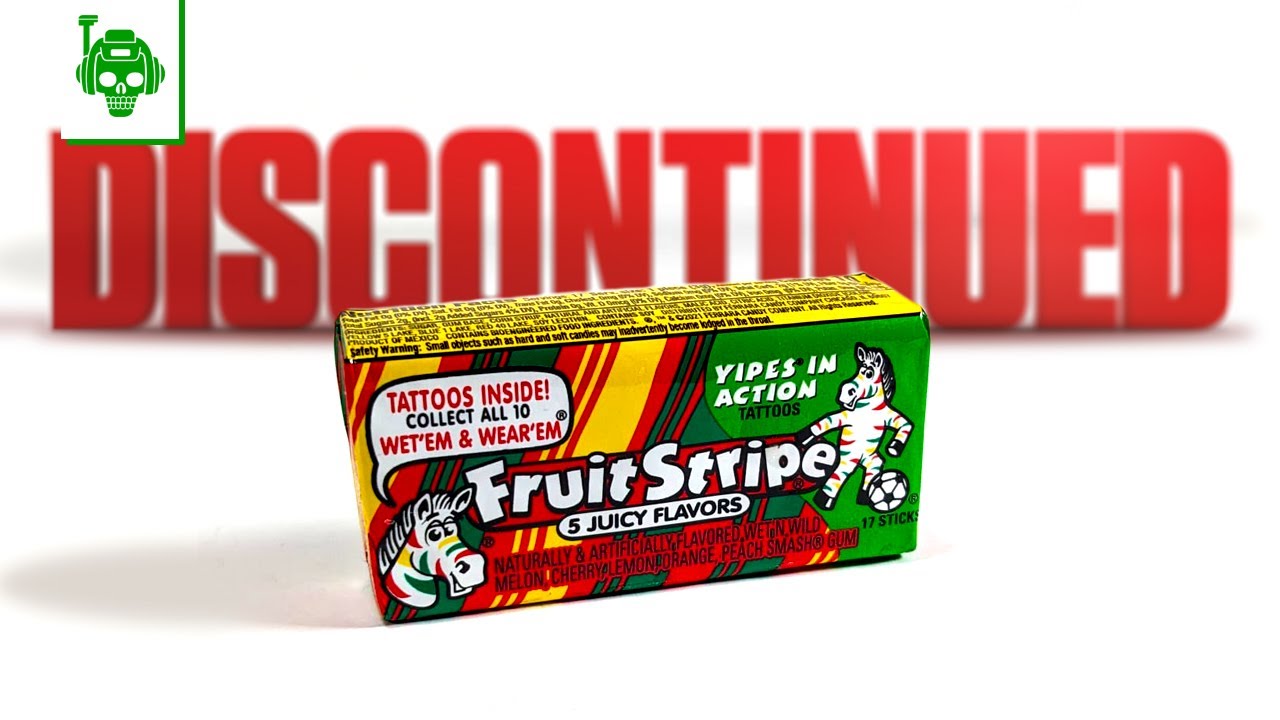 История жевательной резинки Fruit Stripe
