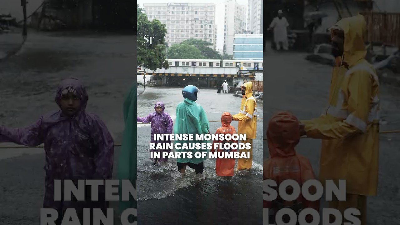 Flooding in parts of Mumbai as heavy monsoon rains batter India