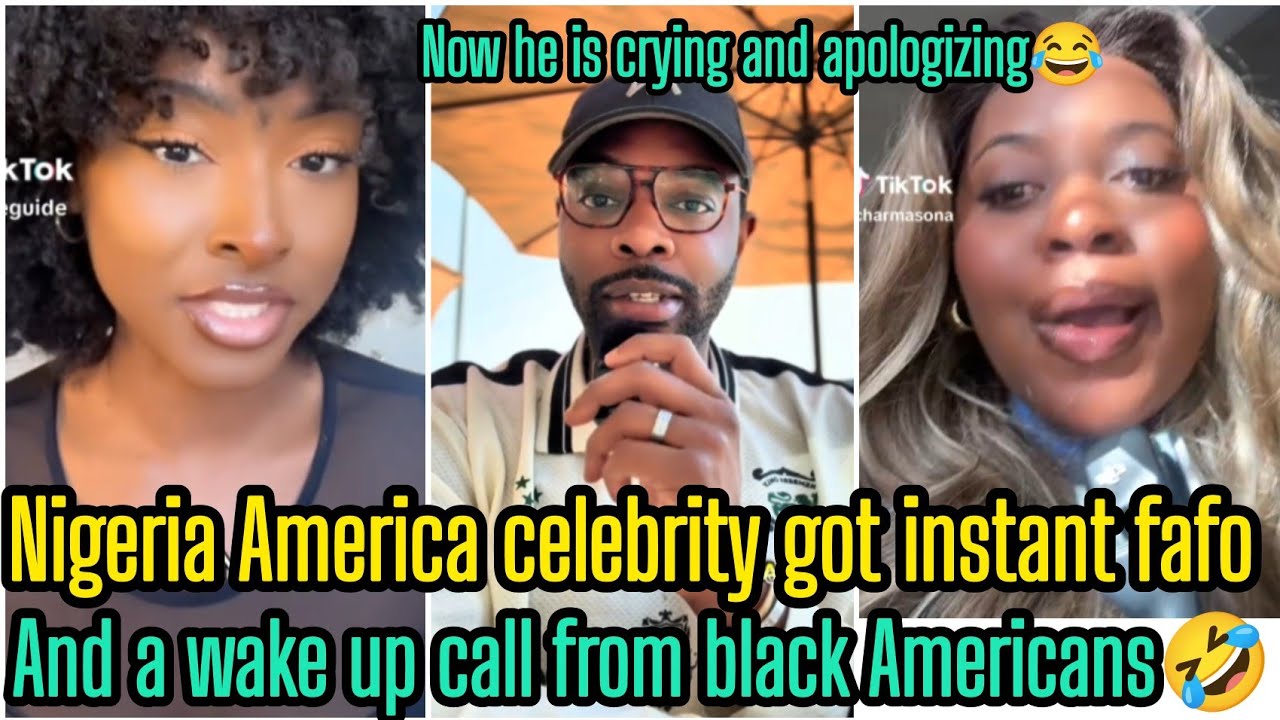 Nigeria America Influencers Said This & Black Americans Gave Him Fafo Now He Is Crying & Apologizing