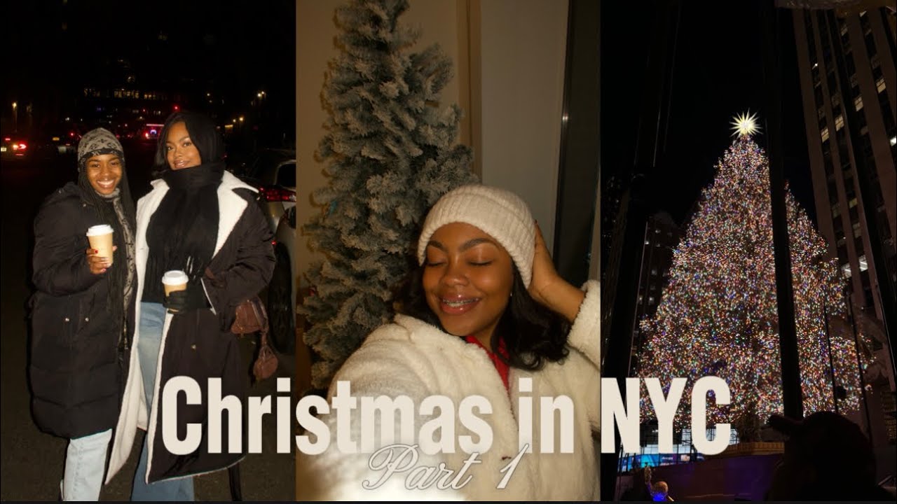 Vlog: How I spent Christmas in NYC 🎄I saw snow for the first time ❄️