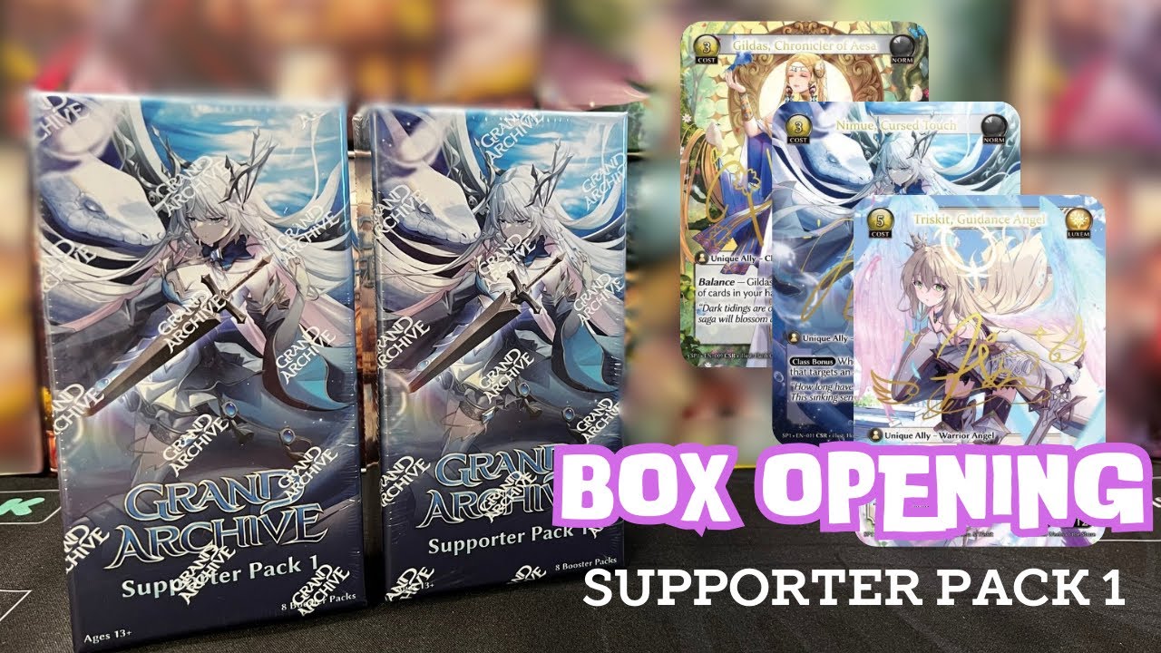 Grand Archive TCG - UNBOXING Supporter Pack 1 (SP1) - Let’s find some shiny cardboard!!