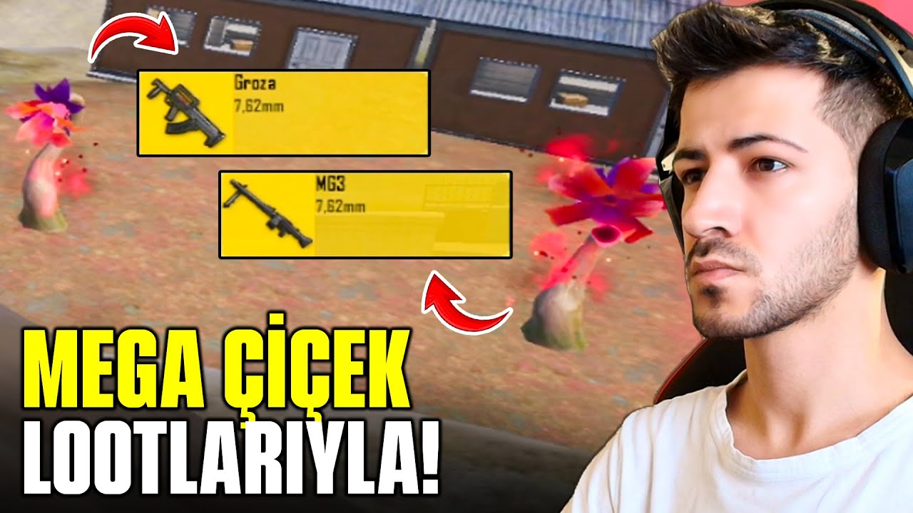 MEGA ÇİÇEK LOOTLARIYLA WİN ALMAK? (MG3+GROZA ÇIKTI) Pubg mobile