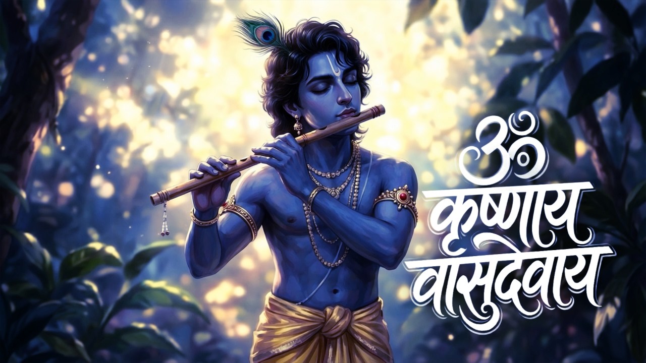 💛ॐ कृष्णाय वासुदेवाय💛 #OmKrishnayaVasudevaya #HareKrishna #KrishnaBhakti #SpiritualMusic #Meditation