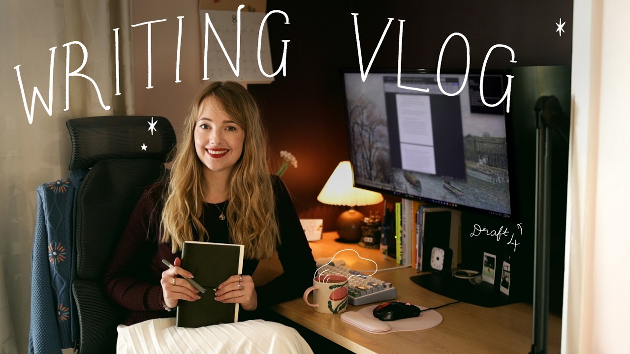 a day in my life as an author 🫖🖋️ finishing novel #2!! + packing for tour