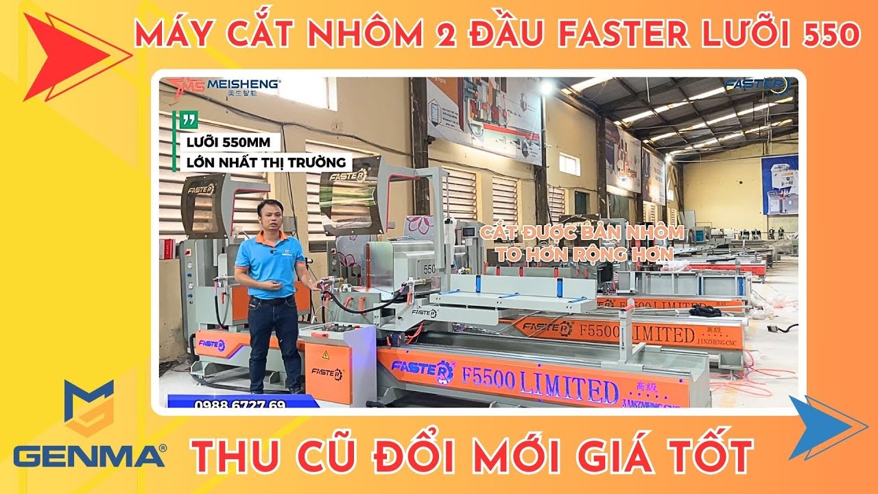 Máy cắt nhôm Faster F5500 Lưỡi 550 2025 - Sự Lựa CHỌN TỐT NHẤT?