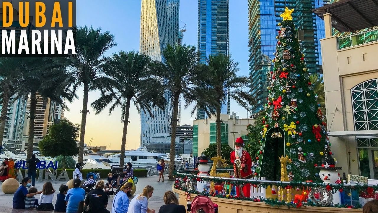 Dubai Christmas 2022 | Dubai Marina Walk | Dubai Christmas Market | Dubai Tourist Attraction
