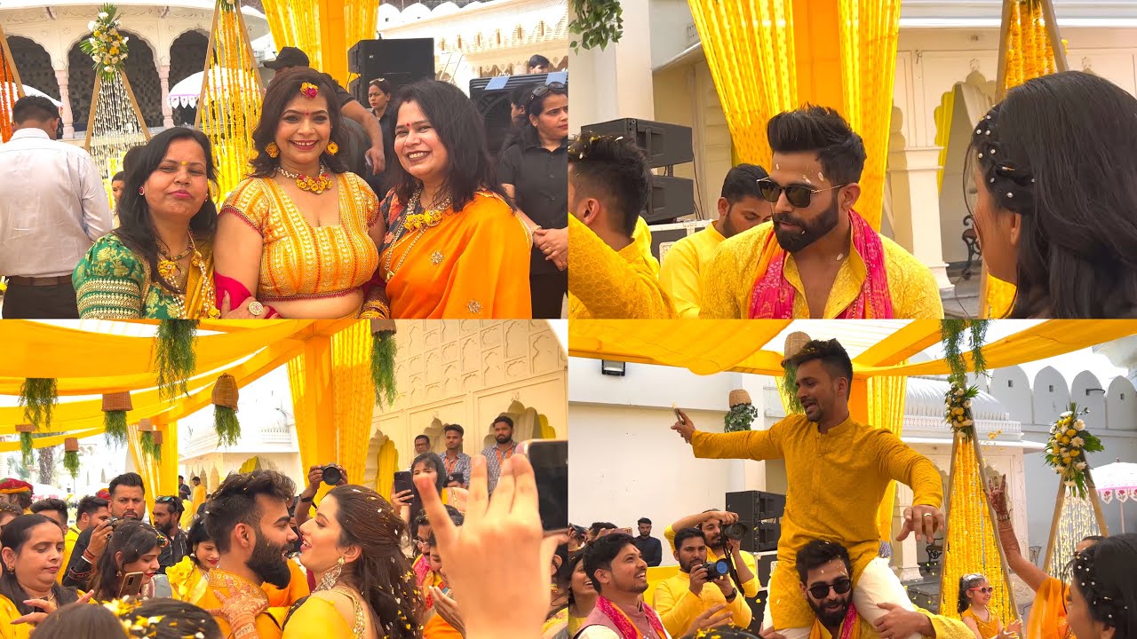 Haldi Celebration aur Suraj Bhaiya ko Shoulder pr Dance Krvaya 😂