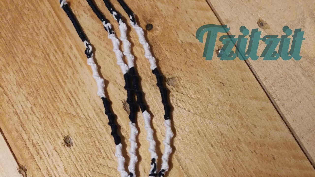 Making Tzitzit with Adele.