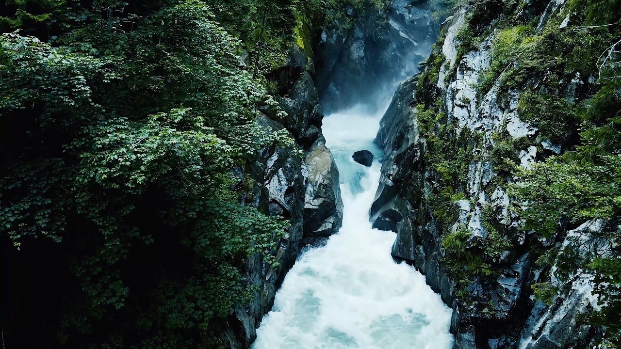 3 Hours Relaxing Waterfall Ambience 🌊 | Deep Relaxation, Sleep & Focus