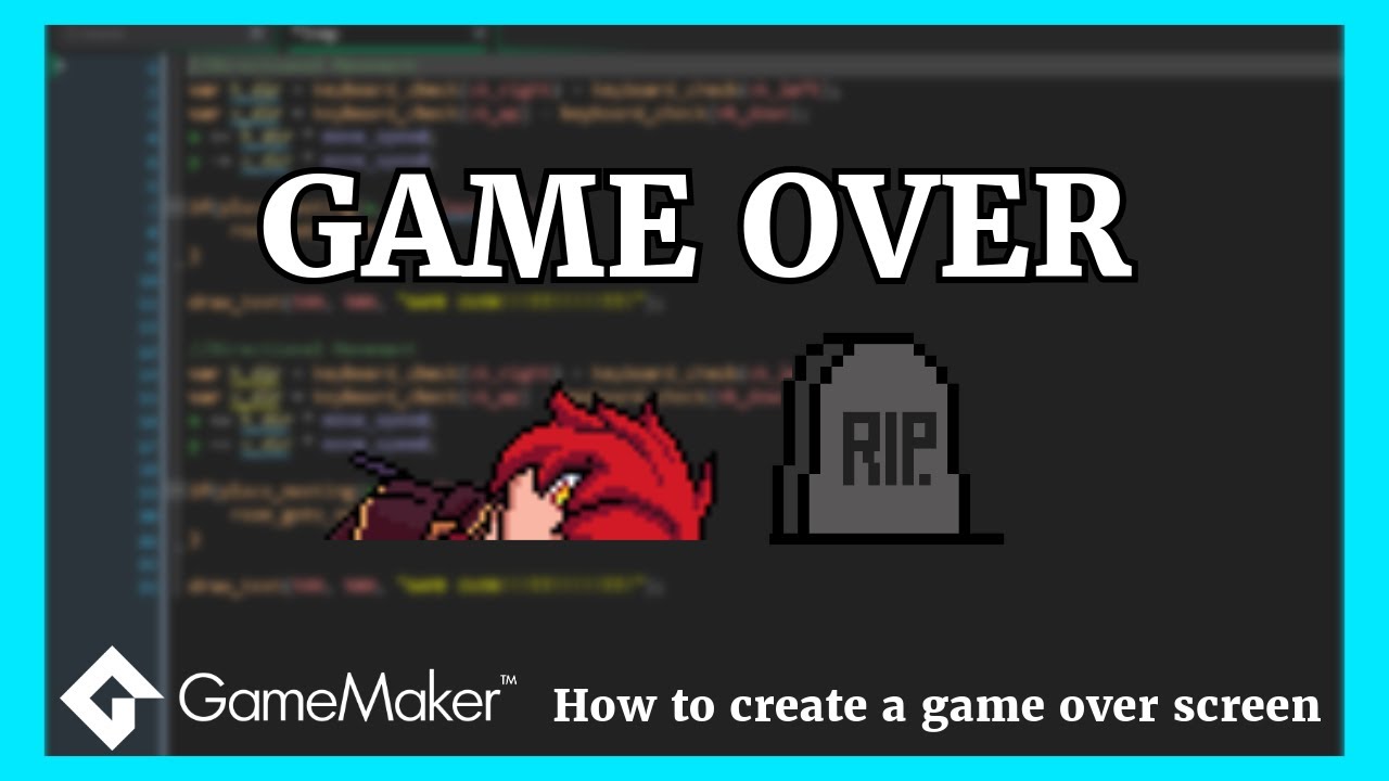 GameOver Screen Gamemaker (For Beginners)