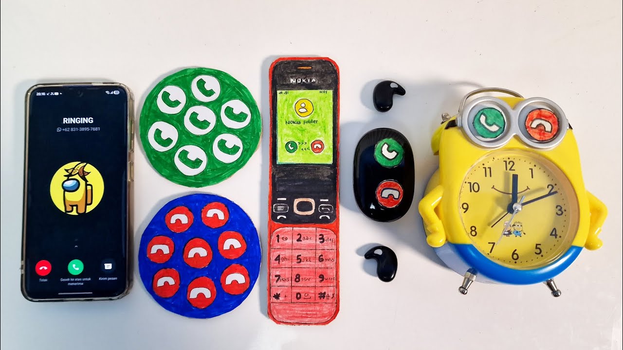 Samsung s24 / Double a lots of  buttons/NOKIA folder/earbud /clock alarm, whatsapp+incoming calls