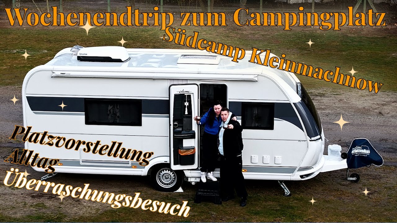 Wintercamping mit dem Wohnwagen - große Überraschung und wie wir unseren Wochenende erleben!