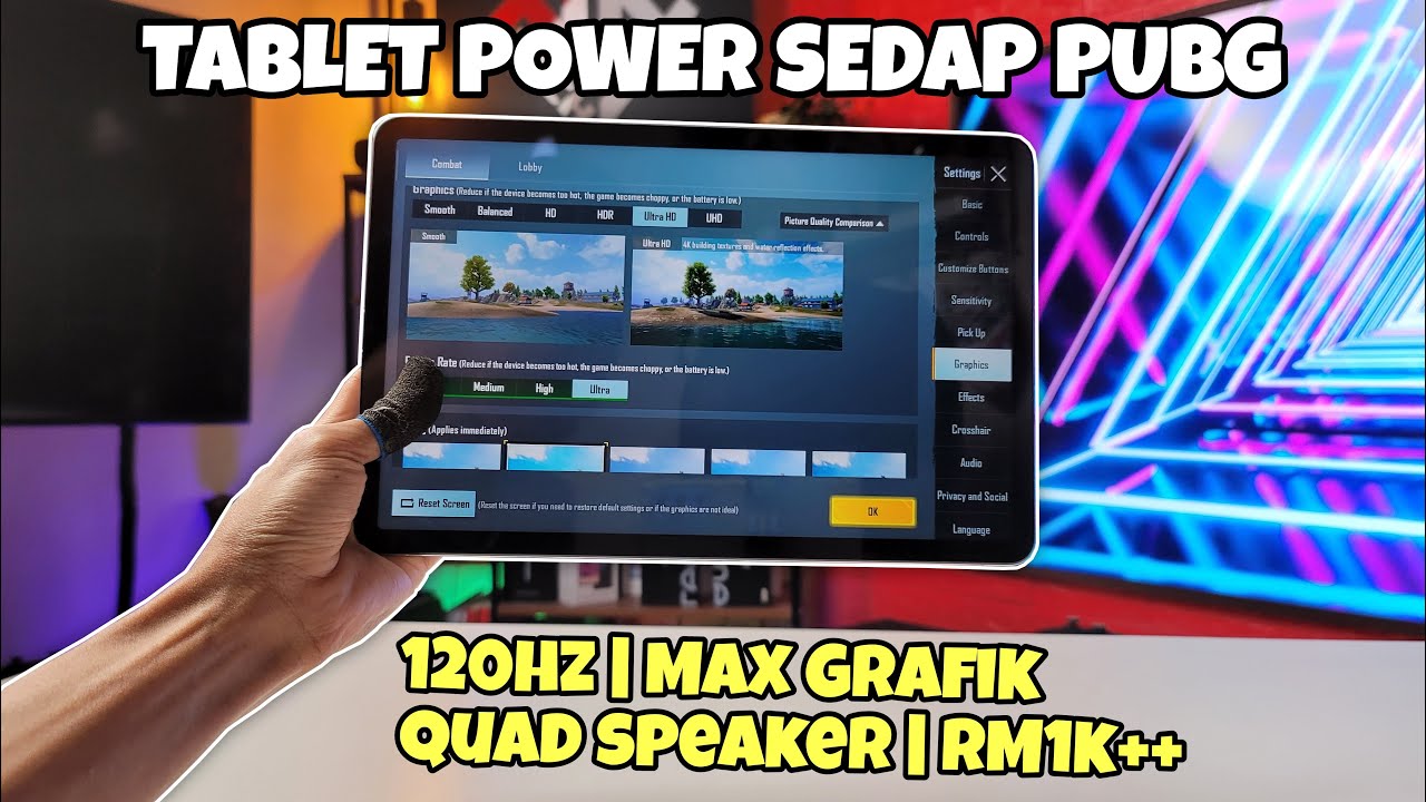 Tablet Power Sedap PUBG Bajet RM1000+