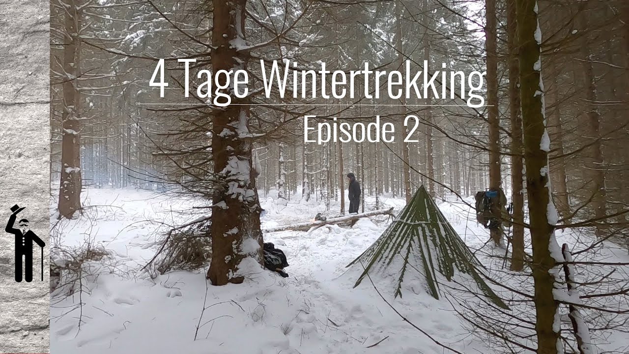 Wintertour Teil 2 | Drei Übernachtungen | Im Schneetreiben, im Winterlager, im Fichtenwald