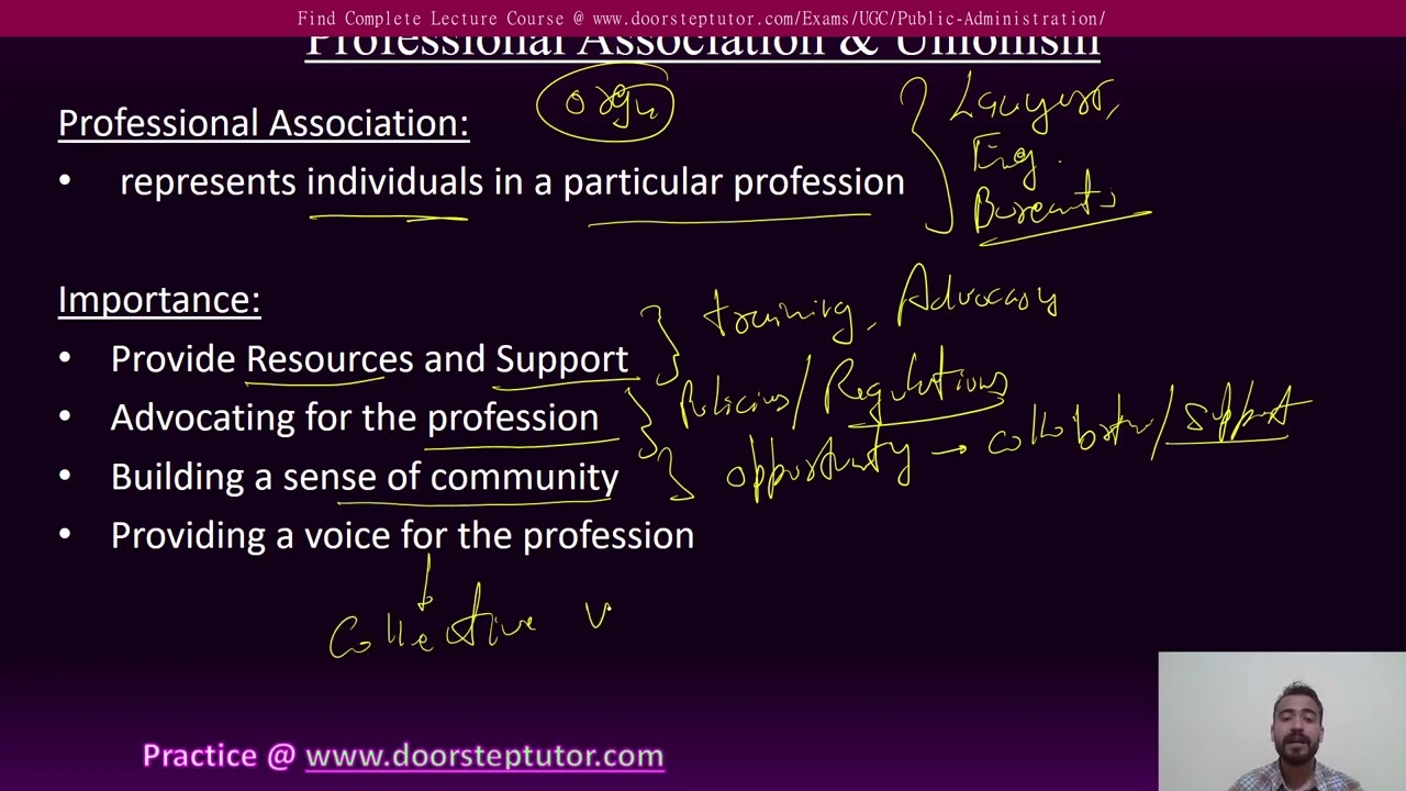Professional Association & Unionism: UGC Public Administration