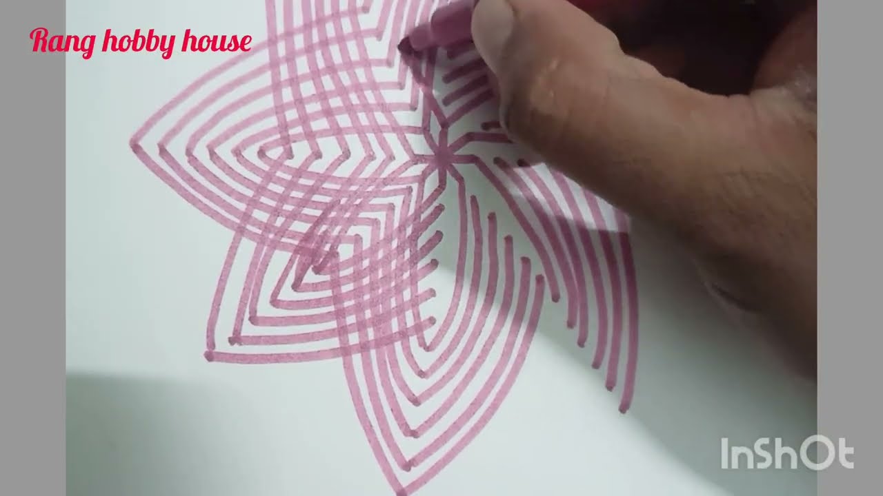 Beautiful Hridaya kamalam, 8 lines with 11 dots, Muggulu made easy, kolam