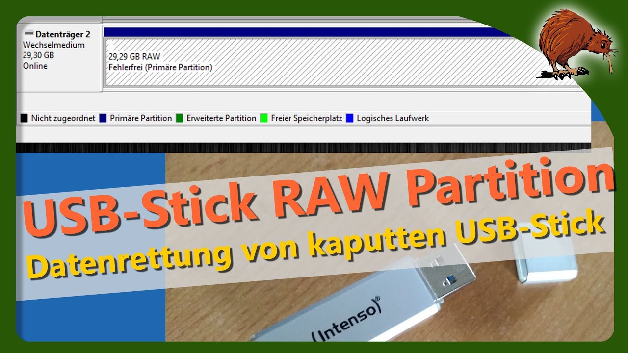 Daten retten vom USB-Stick - RAW-Format