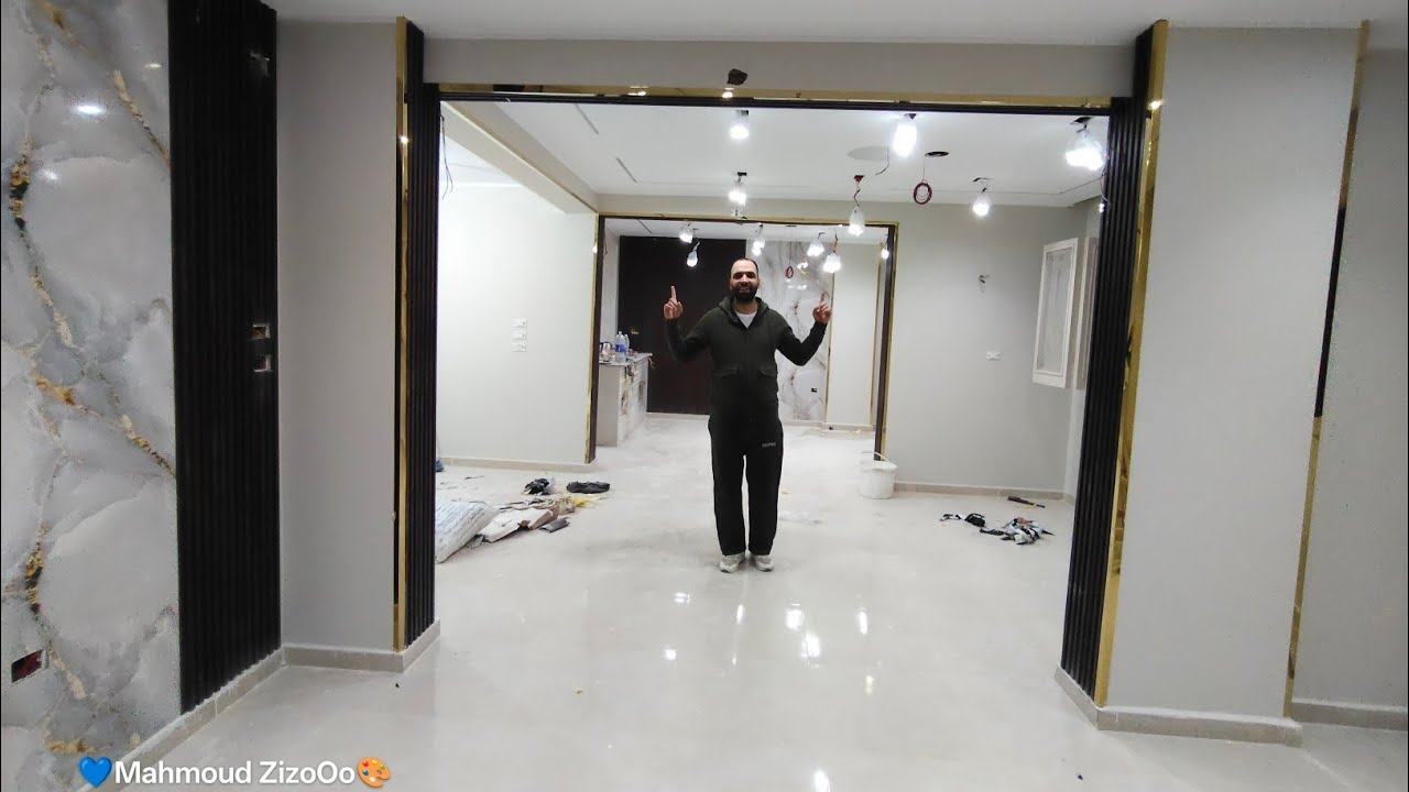فكره عبقريه لديكور  بديل الخشب ع عمود | تشطيب مودرن بأقل الاسعار |👌