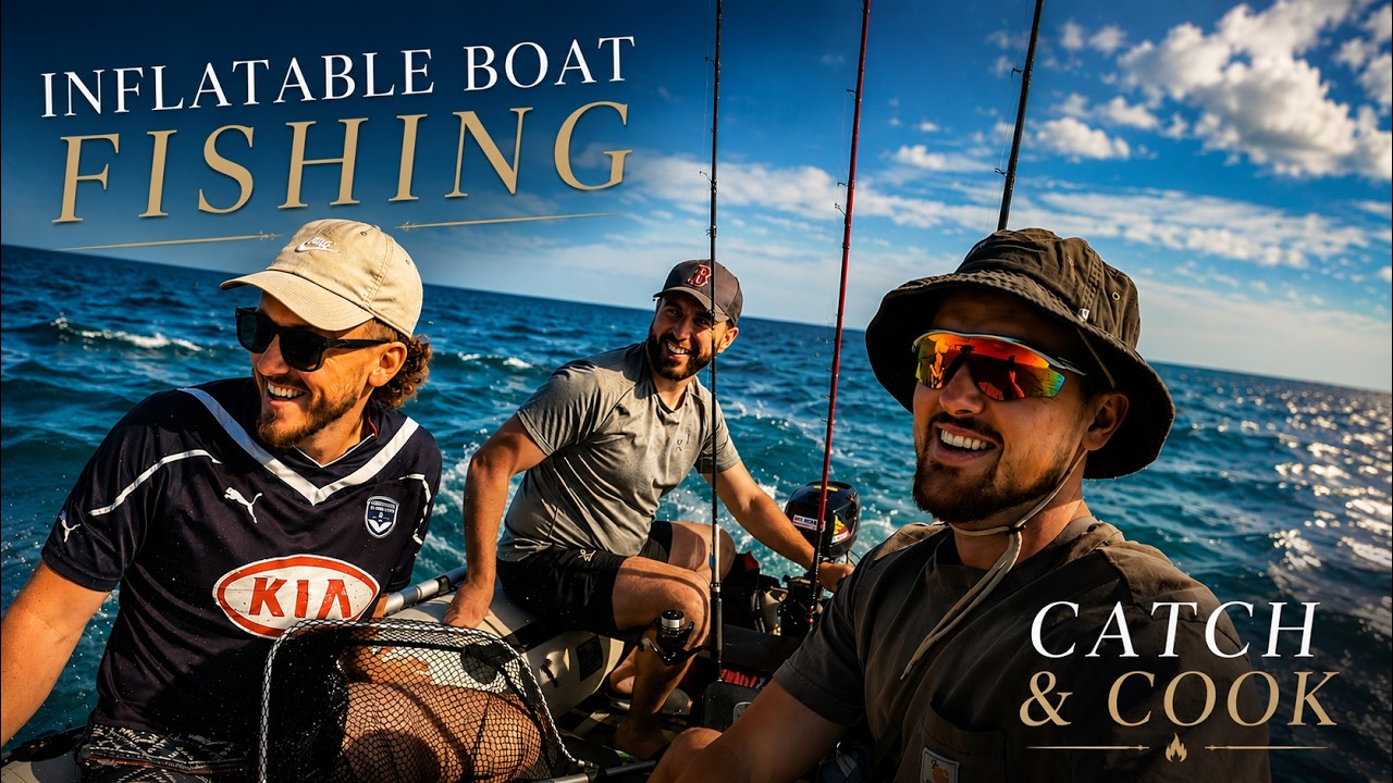 Inflatable Boat Fishing in Worthing + Bream Catch and Cook!