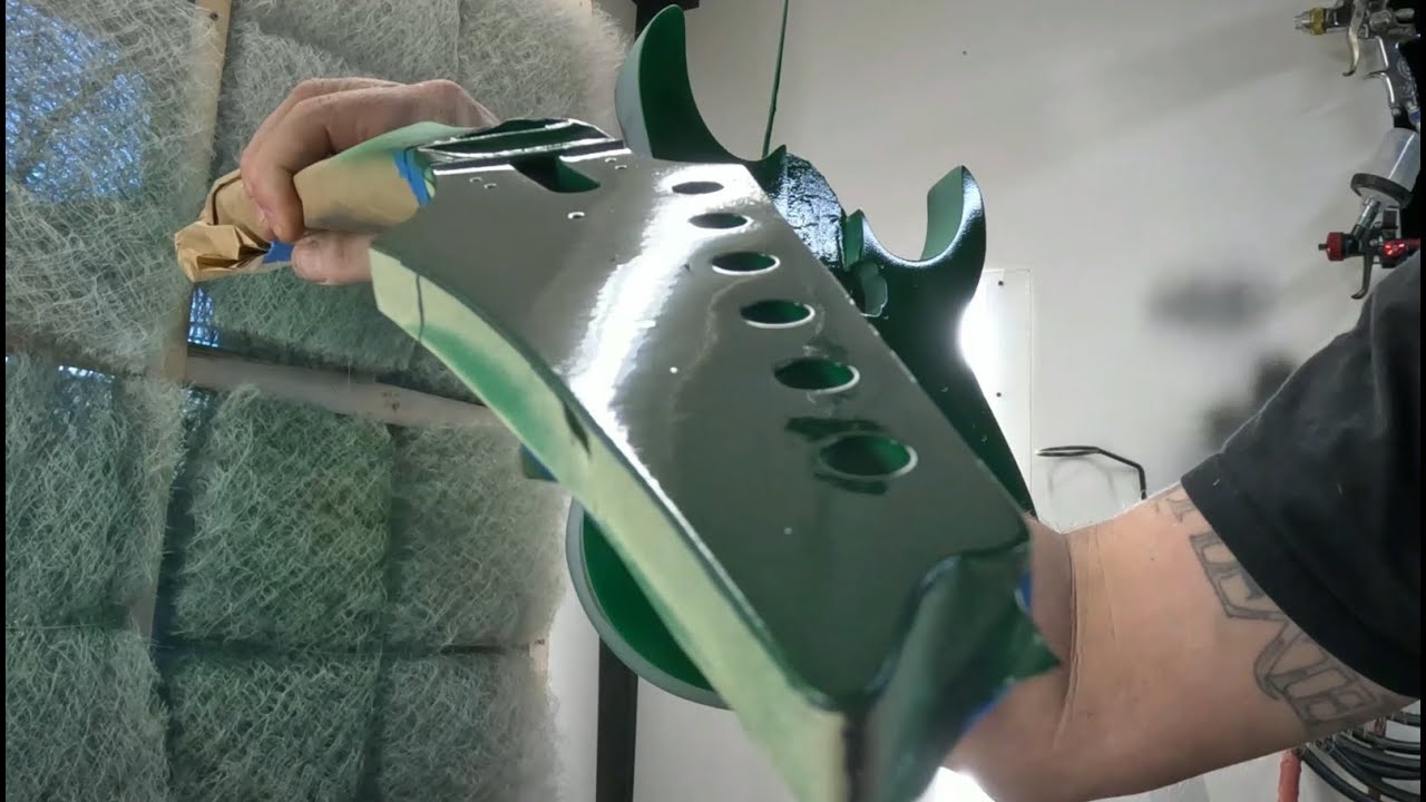 IbanezRG rebuild part 4:  Candy color plus black fade