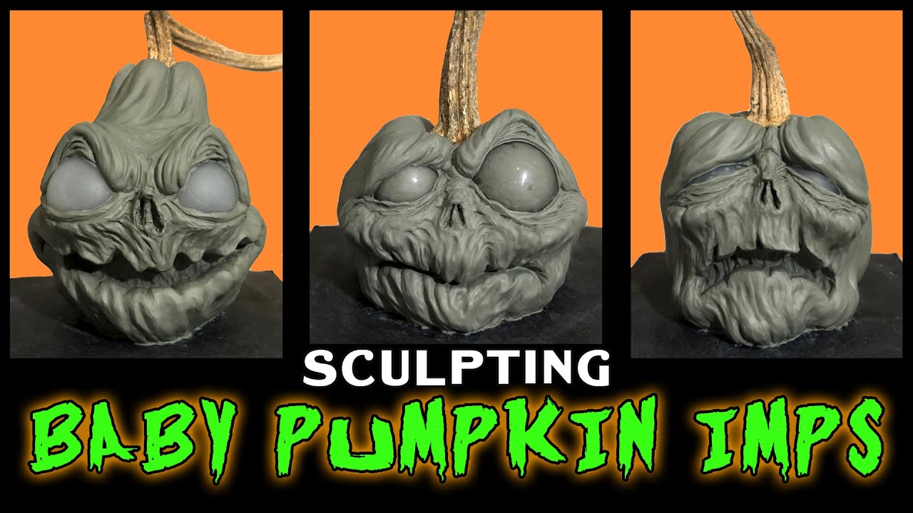 SCULPTING THE BABY PUMPKIN IMPS! The Making of Grimwood Hollow PART 1 | Halloween 2021