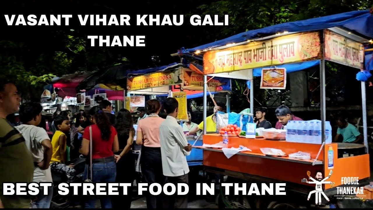 Vasant Vihar Khau Gali | Thane Street food | Nutri Kulcha, Pav Bhaji, Frankie | Foodie Thanekar