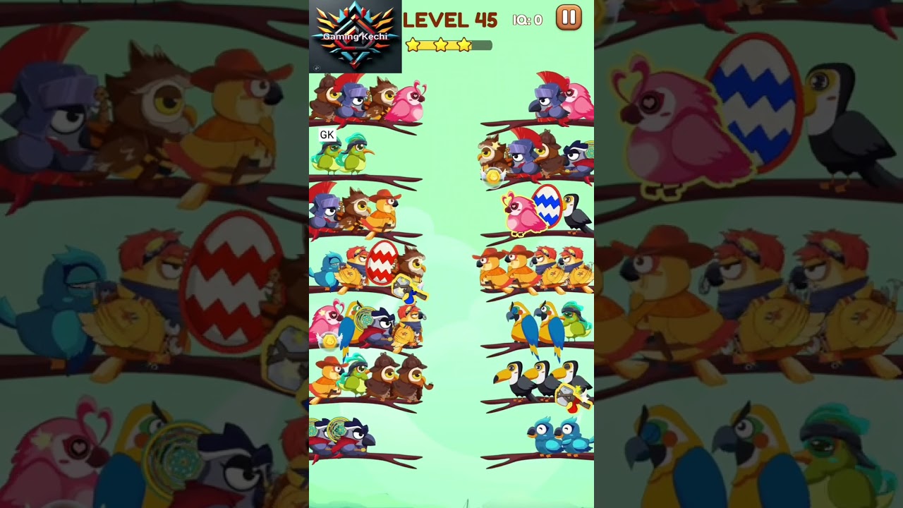 Bird Sort 2: Color Puzzle Level 45 Successful