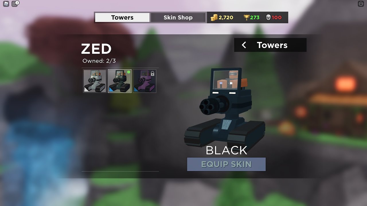 Black Towers Only (Farm, Zed) | Roblox | Tower Battles