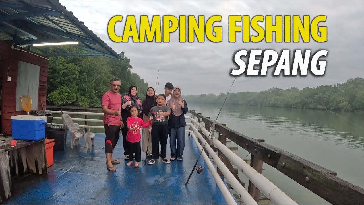 Camping Sepang, Masak Pulut Kuning Rendang Ayam, Catch and Cook Rumah Rakit