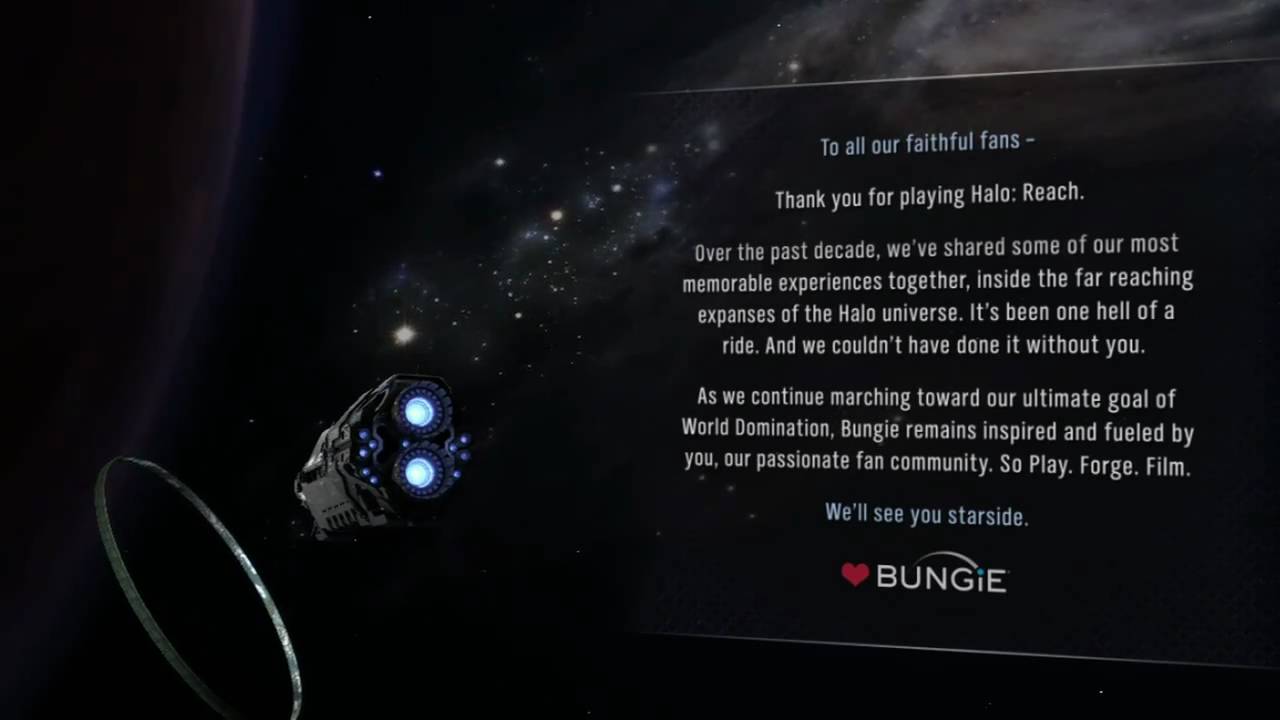 Halo Reach - Ending - Credits HD