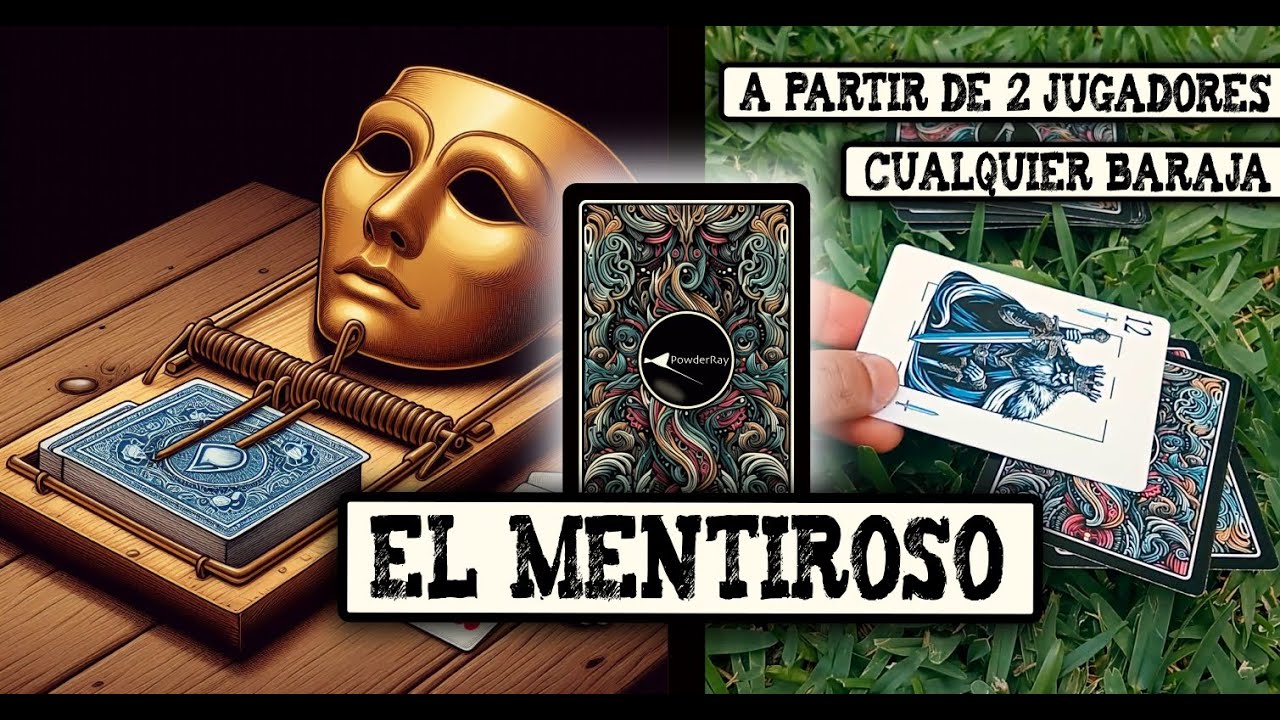 EL MENTIROSO | Juego de Cartas A PARTIR de DOS JUGADORES | Baraja Española/Inglesa/Francesa/Póquer