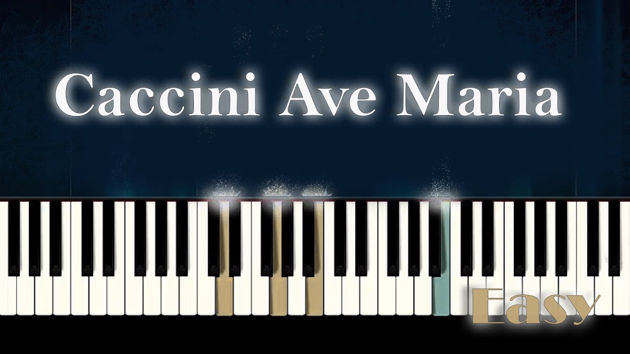 Ave Maria - Caccini / Vavilov - Easy Piano Tutorial by PlayPianos