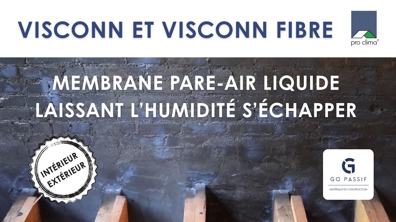 Membrane pare-air liquide VISCONN et VISCONN FIBRE de Pro Clima