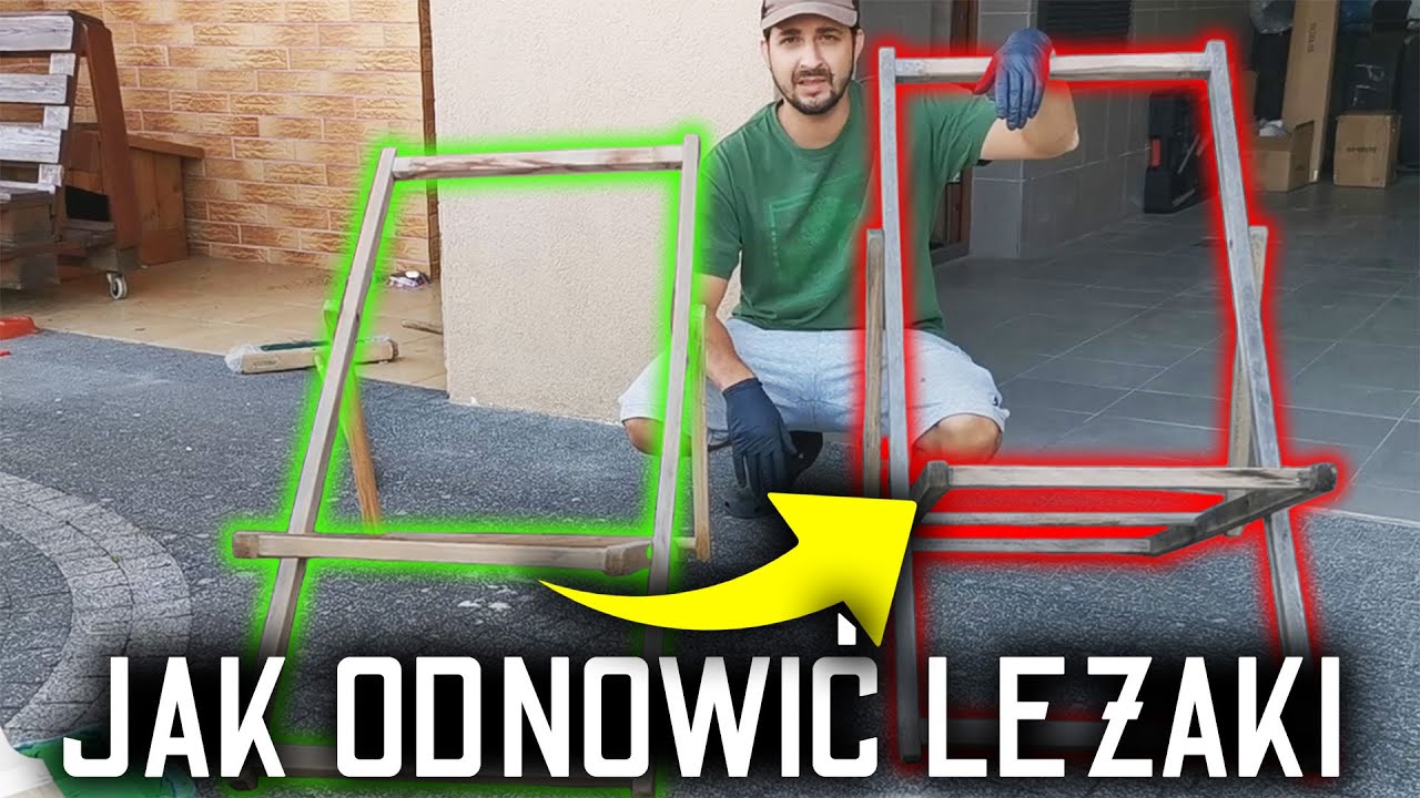 Renowacja leżaków - jak usunąć SINIZNĘ z drewna *SZOK*. Jak wyczyścić drewno?
