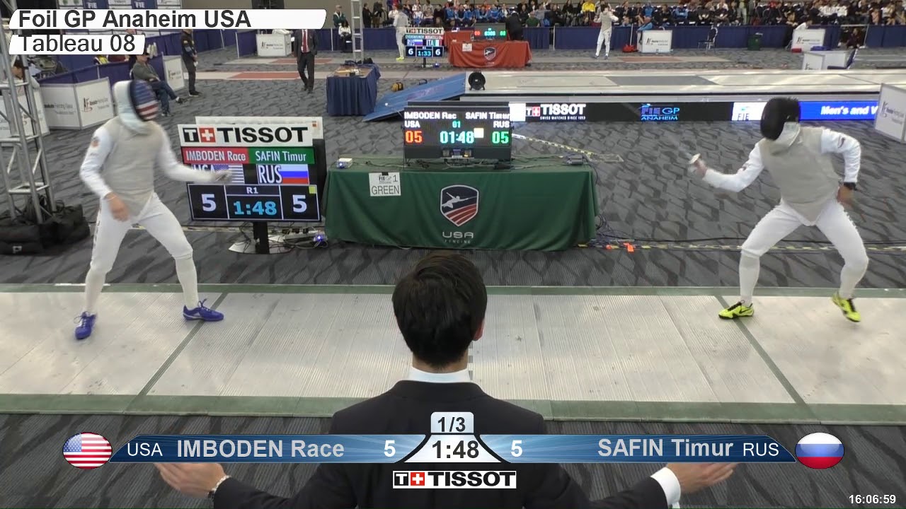 2018 140 T08 03 M F Individual Anaheim USA GP GREEN SAFIN RUS vs IMBODEN USA