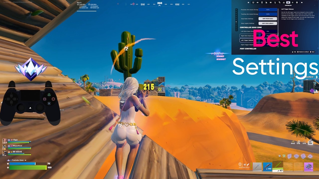 Best Controller Settings For Unreal Ranked Reload!