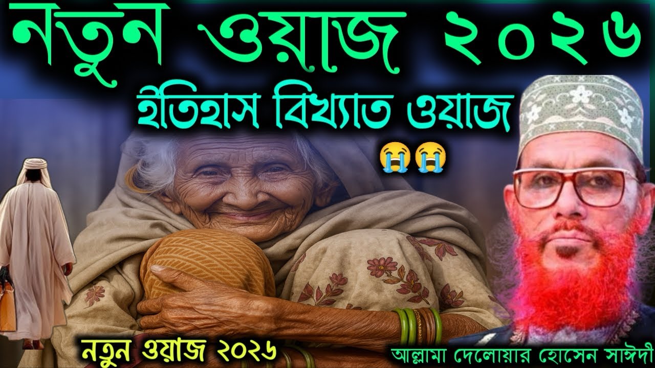 মায়ের ভালোবাসা কষ্টের ওয়াজ, নতুন ওয়াজ ২০২৬, আল্লামা দেলোয়ার হোসেন সাইদীর ওয়াজ, New waj 2026, waj।।