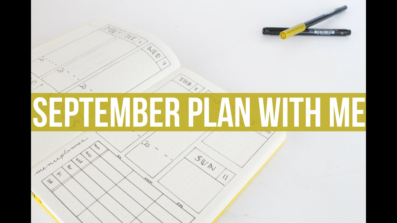 Bullet Journal September PLAN WITH ME 2016