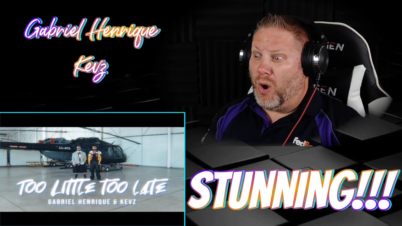FIRST TIME REACTION to Gabriel Henrique & Kevz 'Too Little, Too Late' Spanish Version STUNNING