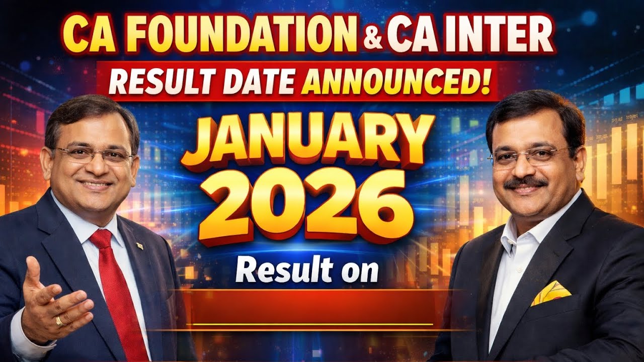 CA Foundation & CA Inter January 2026 Result date | clarification By ICAI CCM |CA Inter & Foundation