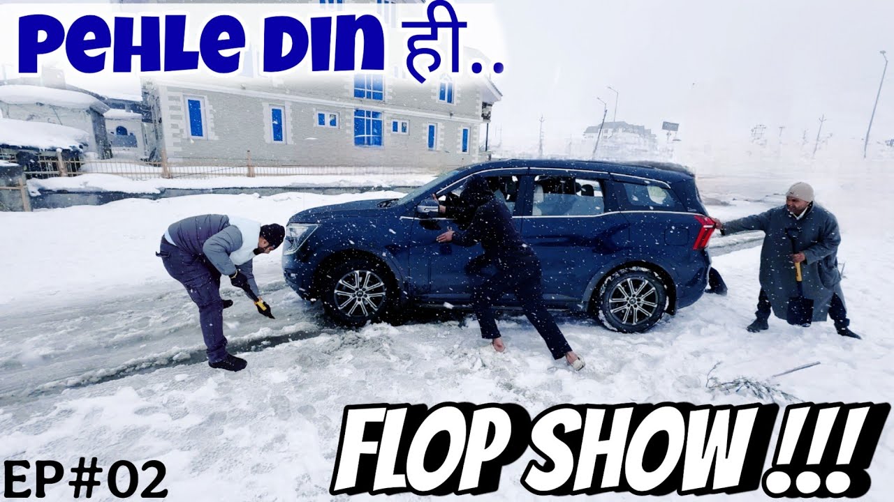 Trip Ke Pehle ही दिन snowfall में Apni XUV700 फंस गई 😵‍💫 || Snowfall in Sonmarg Zojila