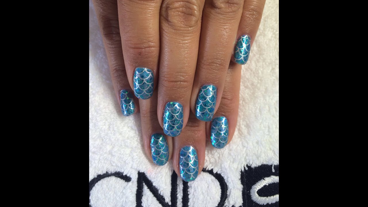 Mermaid Tail Nails & CND Shellac!