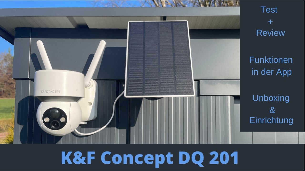 K&F Concept DQ201 Sicherheitskamera! Was kann die Überwachungskamera? Wie gut ist die App?