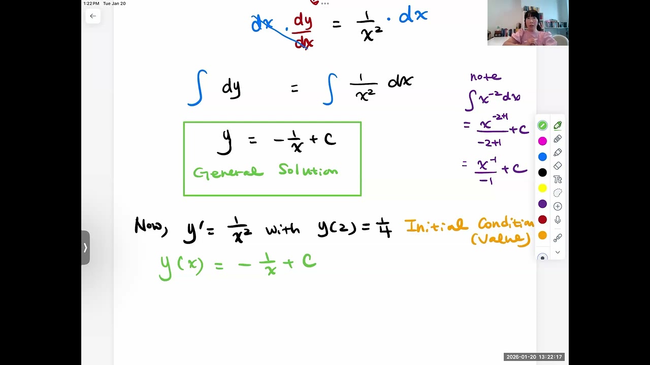 Differential Equation: Sec 2 1 Linear First Order Equation