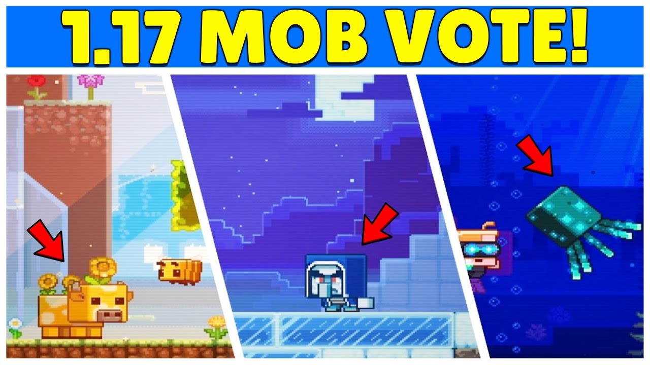 Minecraft LIVE Mob Vote Revealed... 1.17 Update Mobs (Minecon 2020)