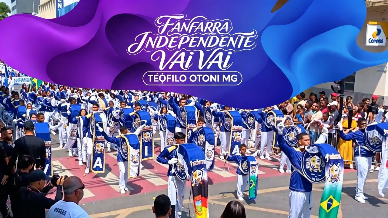 FANFARRA INDEPENDENTE VAI VAI, SINCRONIA NO DESFILE DE 7 DE SETEMBRO EM TEÓFILO OTONI MINAS GERAIS.