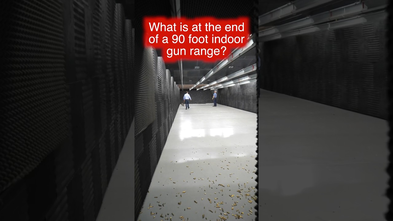 What is at the end of a 90 foot indoor gun range? #gunrange