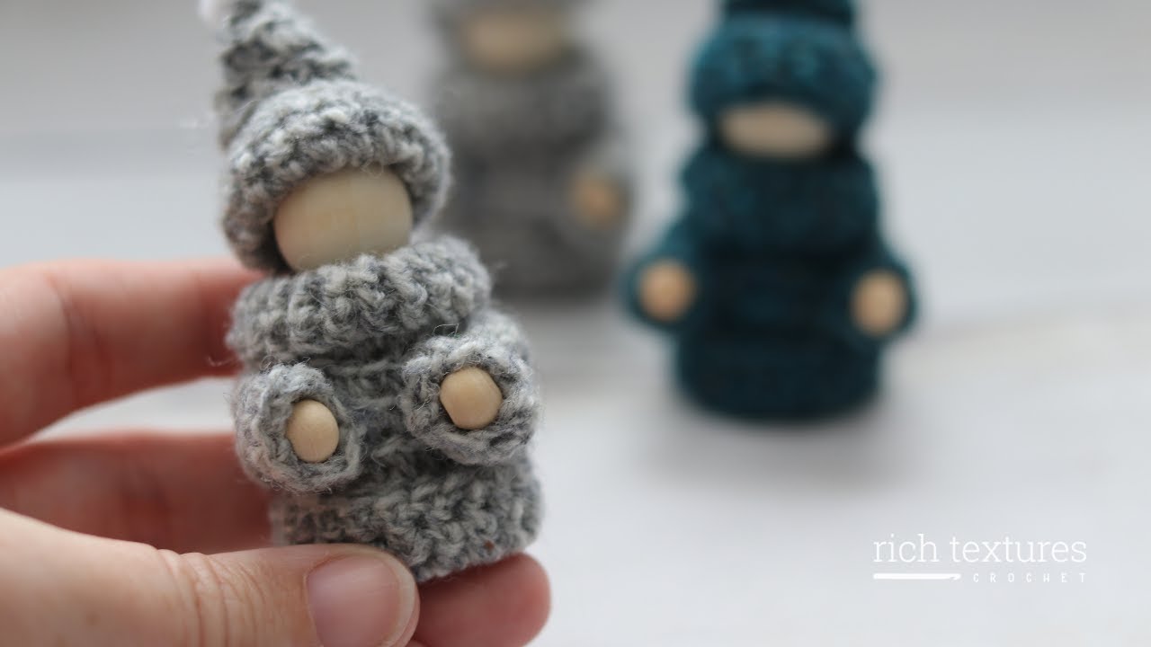 Wooden People Ornament Crochet Pattern